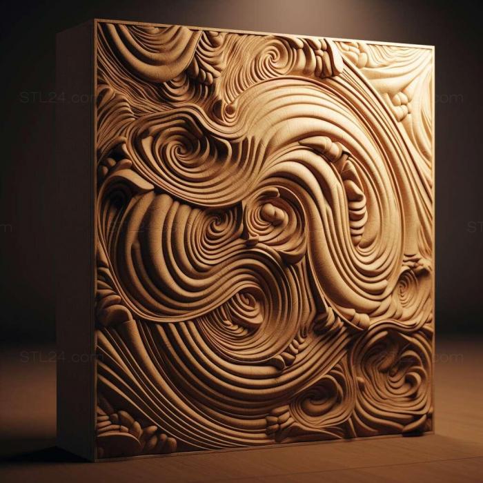 Patterns and decorations (stl material 2, PATTERN_1254) 3D models for cnc